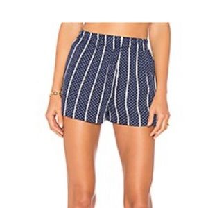 L’Academie short Navy Dot Stripe SZ S
